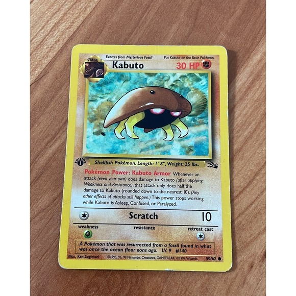 Kabuto Pokemon‎ Card - Picture 1 of 2